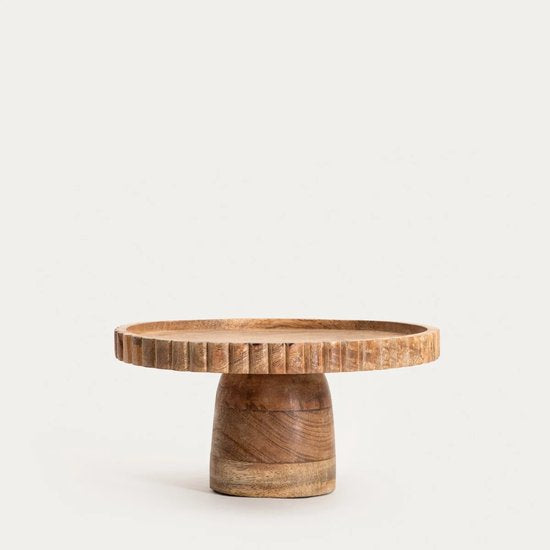 HOMLA - Présentoir - 25 x 12 cm - Bord irrégulier - Bois