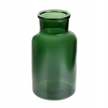 Homla - Tenno Bloemenvaas - Decoratieve Vaas - Modern Design - Groot Glazen Vaas voor Droogbloemen & Boeket- Scandinavisch Interieur - Stijlvolle Woonaccessoire - Ø14.5 x 25.5 cm - Groen