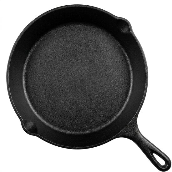 Hage - Bratpfanne - Gusseiserne Bratpfanne - Pfanne - Schmortopf - Induktion - Gas - Elektro - Keramik - Universell - Ø 25,5 cm – Schwarz