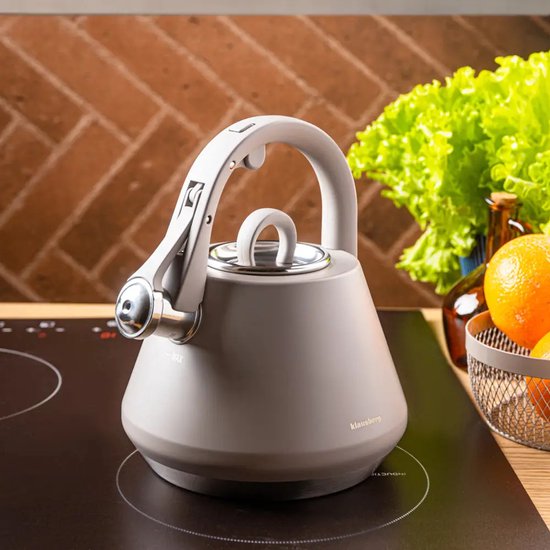 Klausberg 7949 - Bouilloire sifflante - 2,5 litres - Acier inoxydable - Gris