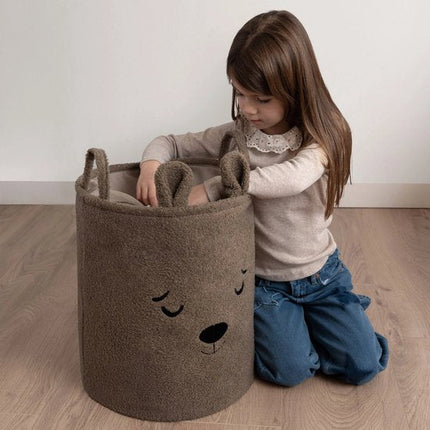 Sipo Opbergmand XL met trekkoord 43 liter 35 x 35 x 45 cm bruin
