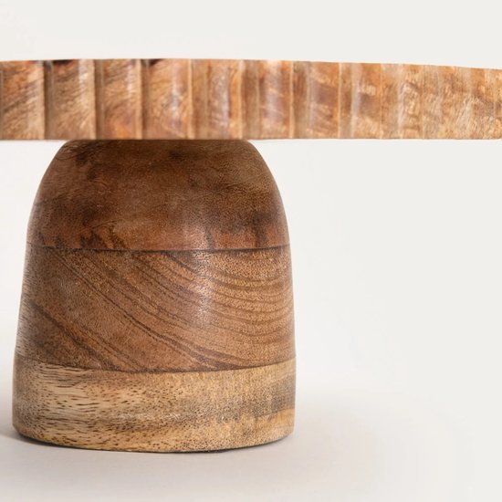 HOMLA - Présentoir - 25 x 12 cm - Bord irrégulier - Bois