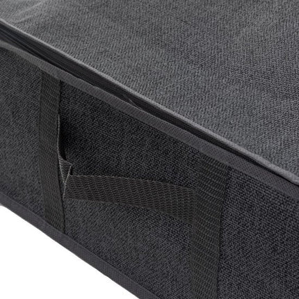 5Five Dekbed/kussens opberghoes - antraciet grijs - met vacuumzak - 100 x 45 x 15 cm