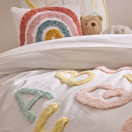 Atmosphera Kids Alfabet Dekbedovertrek set met 1 kussensloop 140x200cm/65x65cm