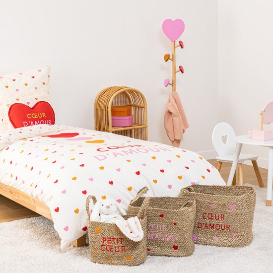 Atmosphera Kids Coat Rack Ø35xH135cm - Natural/Pink