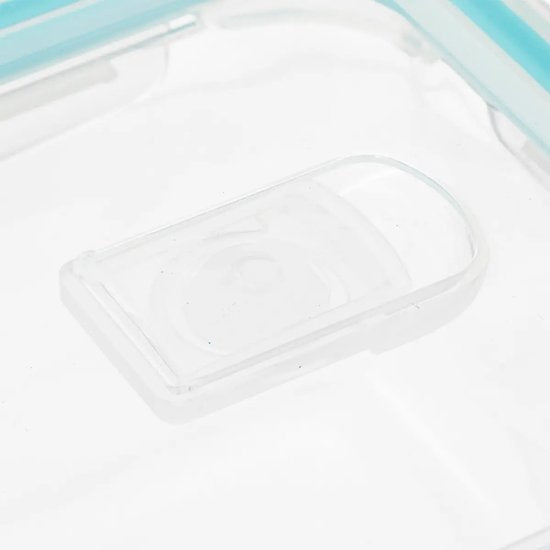 5Five Boîte de conservation avec couvercle - 3x - verre - hermétique - avec clips - 18 x 12 x 6 cm - 800 ml
