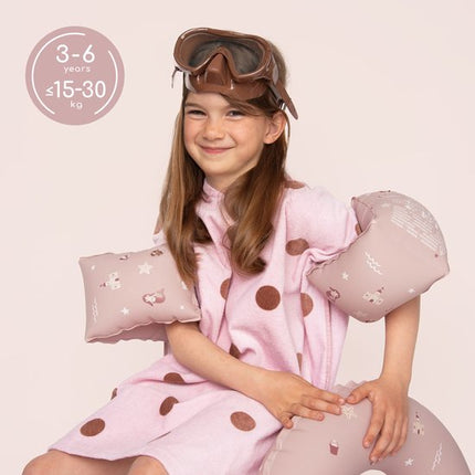 Sipo - Zwembandjes Kinderen - Set van 2 - Opblaasbare Zwemvleugels - voor 3-6 Jaar - Zwemhulp voor Zwemles & Zwembad - Dubbele Luchtkamers - Veilig Zwemaccessoire - 15-30 kg - 18.5 x 15 x 13 cm - Roze