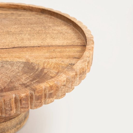 HOMLA - Présentoir - 25 x 12 cm - Bord irrégulier - Bois