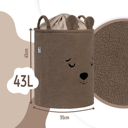 Sipo Opbergmand XL met trekkoord 43 liter 35 x 35 x 45 cm bruin
