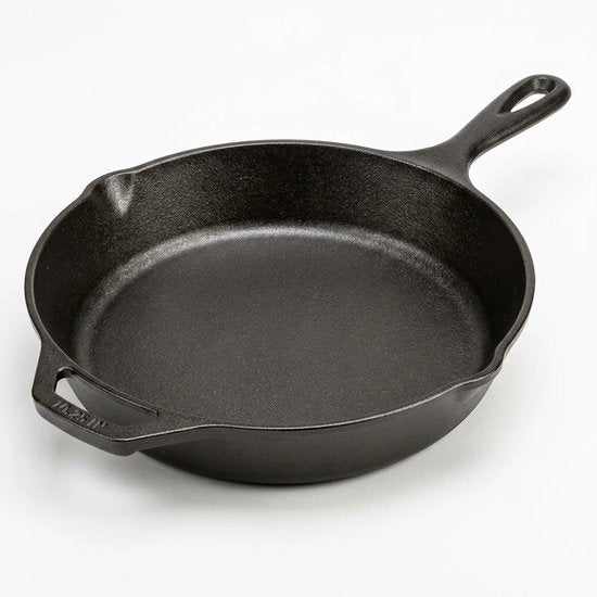 Hage - Koekenpan - Gietijzeren Koekenpan - Bakpan - Braadpan - Inductie - Gas - Elektrisch - Keramisch - Universeel - Ø25.5 cm – Zwart