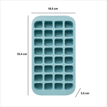 IJsblokjesvorm - Set van 2 - Flexibele TPE Tray - Siliconen Ijsvormen voor Drankjes - Keuken Accessoire - 33.6 x 18.3 x 3.2 cm