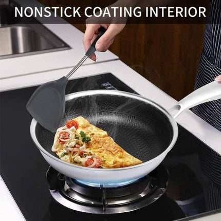 Cainfy super anti-aanbaklaag pro pan - Koekenpan - Honingraat Heavy Duty anti-aanbak - Vaatwasmachine- en ovenbestendig -Ø 30 cm