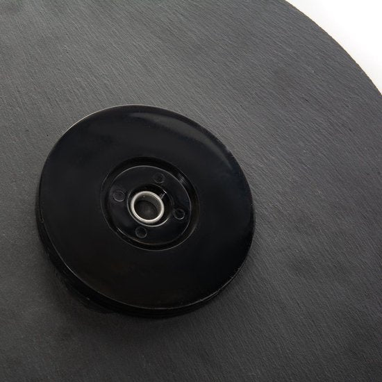 Homla - B2STONE Rotating Serving Tray with Knife - Slate Cheese Board - Rotating Tapas Plate - Luxury Cheese Serving Board - Appetizer Board - Snack Platter with Rotating System - Ø30 cm - Black