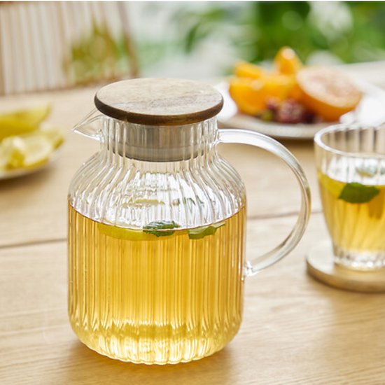 Secret de Gourmet glazen theepot met infuser – met deksel, 1,6 liter – foto 5