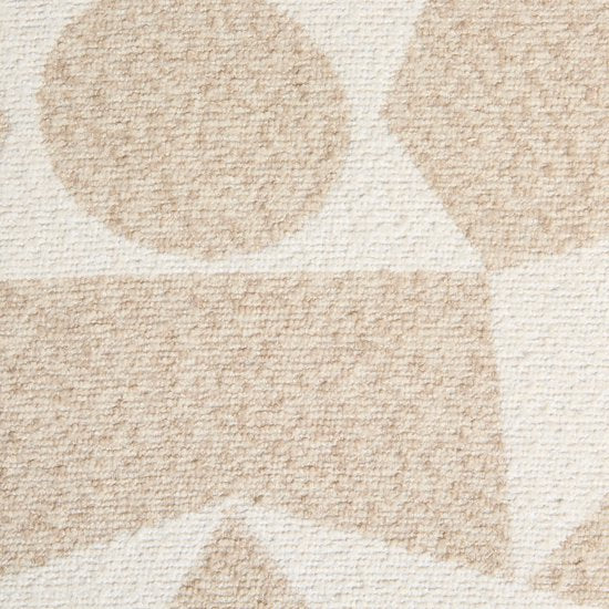 Pouf Arty Atmosphera Delor - Ø36xH40 cm - Beige