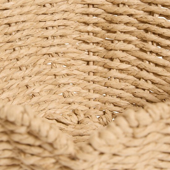Decoratieve schaal met festoenrand van papier – beige, Ø 23,5 x 14 cm – foto 3