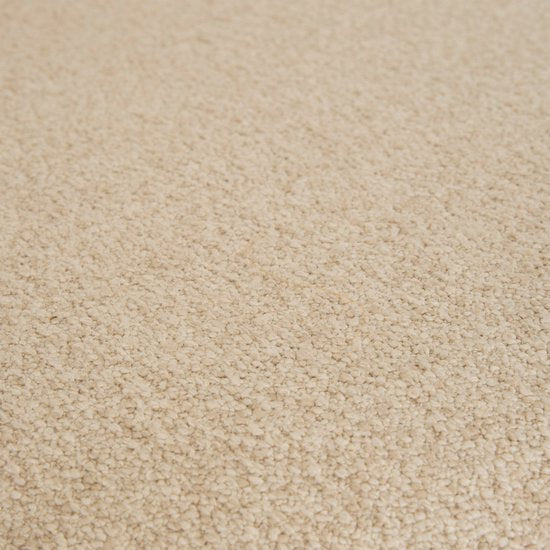 Pouf Bouclé Atmosphera Kayan - Ø50xH30cm - Beige