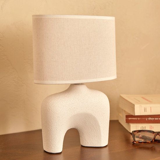 Lampe de table Atmosphera Gaby - 22 x 11 x 32 cm - Blanc