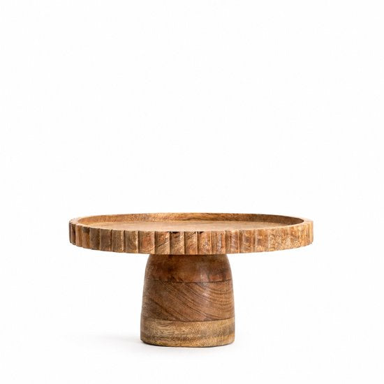 HOMLA - Présentoir - 25 x 12 cm - Bord irrégulier - Bois
