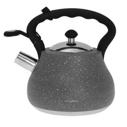 Top Choice - Stalen fluitketel - marmer grijs - 2.7 liter