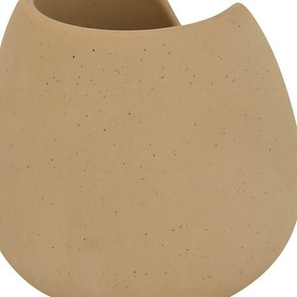 Wonja Oliebrander - Aroma Oliebrander - Geurbrander voor Etherische Oliën - Wax Melt & Aromatherapie Brander - Keramiek - 9.3 x 7.2 x 11 cm - Beige
