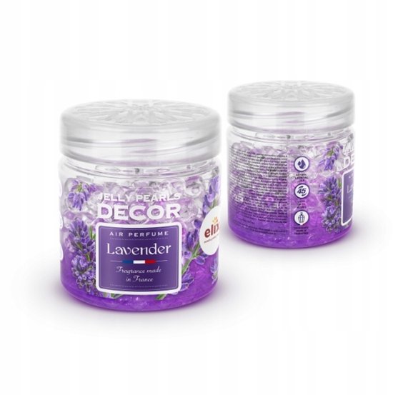 Elix - Luchtverfrisser Gel Parels - Jelly Pearls Decor - Geurparels voor Interieur Auto Luchtverfrisser - Lavendel Geur - Langdurige Geur Met Essentiële Oliën - 150ml - Lavender