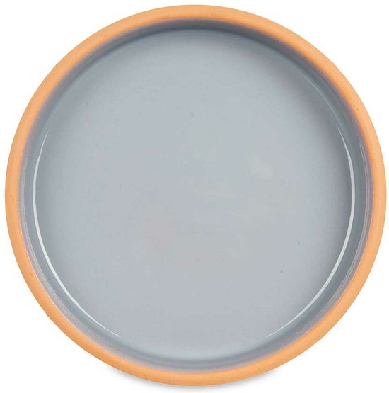 La Dehesa Tapas serving dish - 2 pieces - terracotta - grey - D23 x H4 cm - serving snacks - oven dish - round