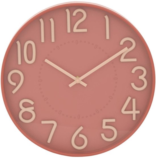 Horloge Homy D. 30 cm rose