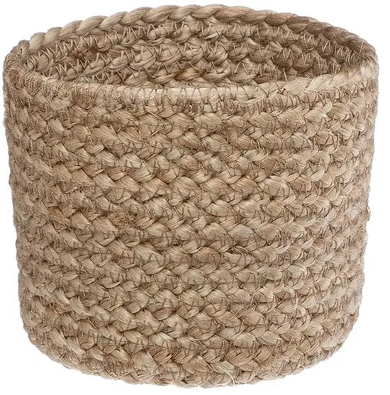 Atmosphera jute opbergmanden, set van 3 – beige en zwart, rond – foto 2
