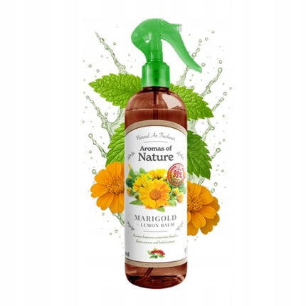 Elix - Fragrance Mist - Aromatherapie Spray - Luchtverfrisser met Etherische Oliën Spray - Interieur Parfum - Natuurlijke Geur Mist - voor Huis, Auto & Textiel - 300ml - Marigold & Lemon Balm