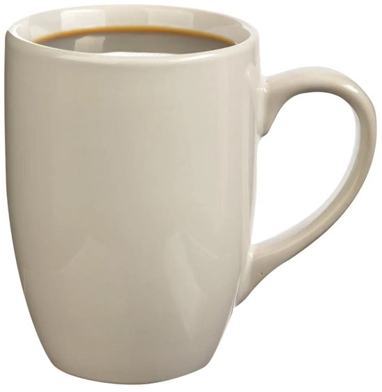 5Five koffiemokken Colorama – set van 6, wit keramiek, 380 ml – foto 2