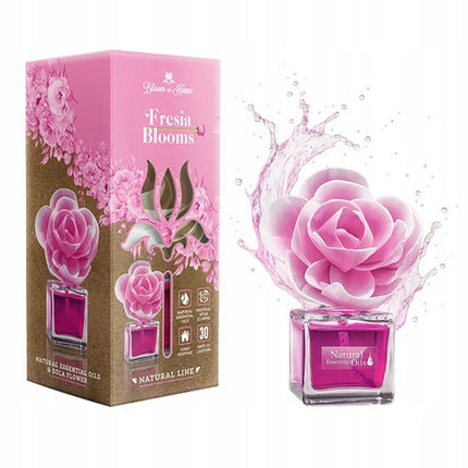 Elix - Bloom at Home Decoratieve Luchtverfrisser - Air Freshener - Geur Diffuser Bloem - Luchtverfrisser Huis Langdurig - Aroma Diffuser - 100ml - Fresia Blooms