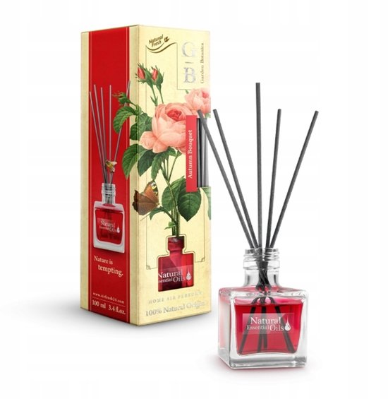 Elix - Geurstokjes Diffuser - Reed Diffuser - Luchtverfrisser - Interieur Parfum - Langdurige Geur - voor Woonkamer, Slaapkamer, Badkamer & Kantoor - 100 ml - Autumn Bouquet