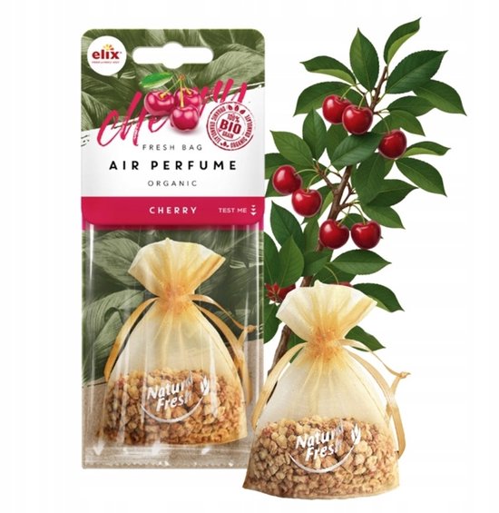 Elix geurzakje Cherry – natuurlijk geurgranulaat voor auto en huis, 20 g