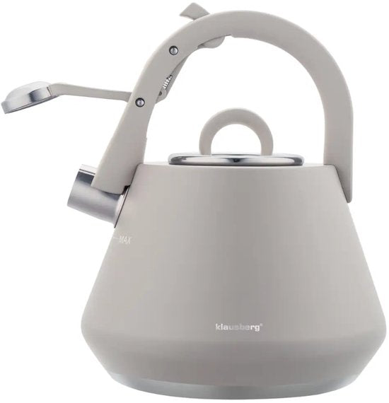 Klausberg 7949 - Bouilloire sifflante - 2,5 litres - Acier inoxydable - Gris