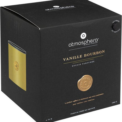 Atmosphera Enzo Geurkaars in glazen pot - Vanillegeur - 1200g - Brandtijd 75u