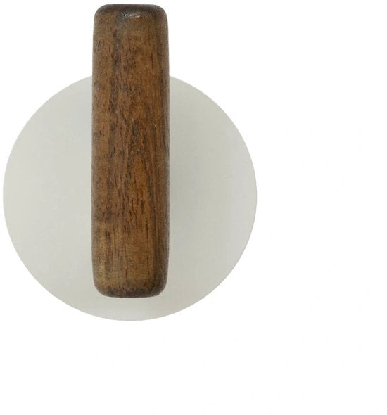 5Five Cassie zelfklevende haakjes van hout – set van 2, bruin/beige – foto 7