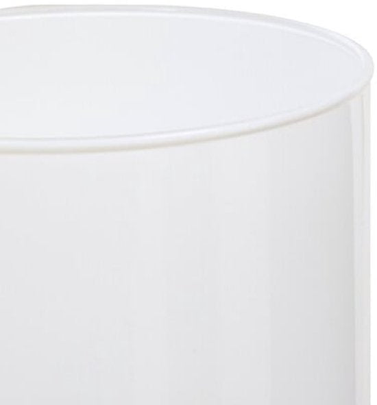 Lidy Vase - Glass Vase - Set of 2 - Decorative Flower Vase - Ø14 x 20 cm - White