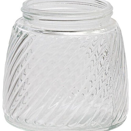 2-Delig Glazen Voorraadpotten - Voorraadpot - Voorraadbus - Met Bamboe Deksel - Keukenopslag - 0.9 Liter - Ø12.2 x 12.5 - Transparant