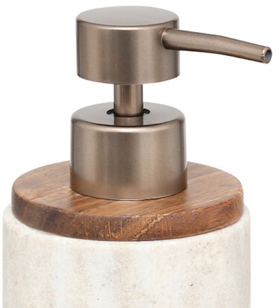 Côme badkameraccessoires set beige – 3-delige wastafelset van polyresin – foto 7