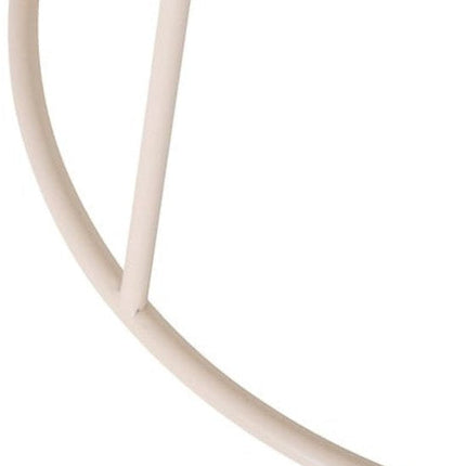 Salontafel en bijzettafel latte Ø 38 cm metaal beige rond compact