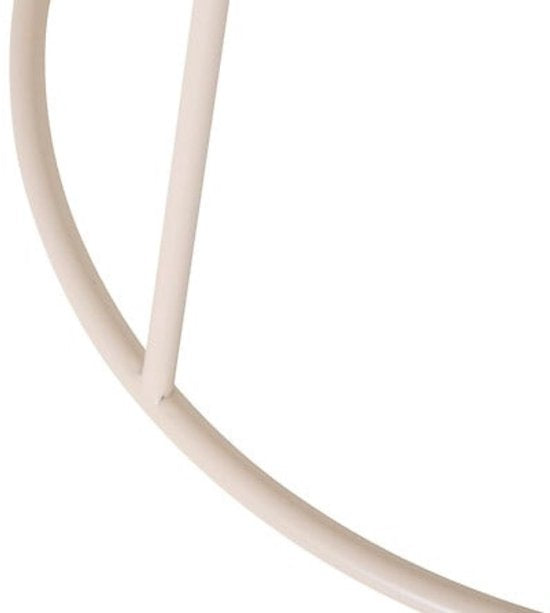 Salontafel en bijzettafel beige (latte) – rond, metaal, Ø 38 x 42 cm – foto 3