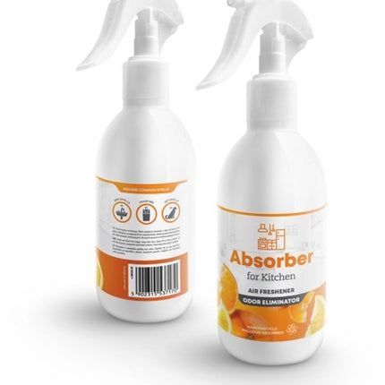 Elix - Absorber Keuken Geurverwijderaar Spray - Odor Eliminator Spray - Luchtverfrisser Keuken Geur Neutralizer - Kooklucht Verwijderaar - Citroen Eucalyptus - 250ml - For Kitchen