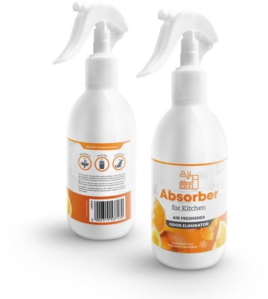 Elix Absorber keuken geurverwijderaar spray – citroen en eucalyptus, 250 ml