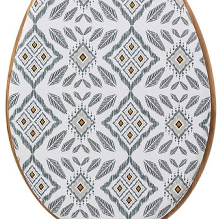 Badkamerset - Hapache Badkamerset - Toiletaccessoires - Soft-Close 3L Prullenbak van Metaal & Bamboe - Toiletbril - Multicolor