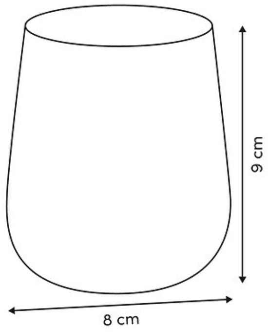 Tandenborstelhouder Dotty - 9 cm Glas - Bruin Rond Badkameraccessoire - Tandenborstelbeker - Badkamerbeker - Badkamerhouder