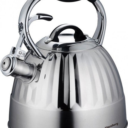 Klausberg 7479 fluitketel - 3L - rvs - alle warmtebronnen