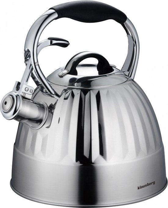 Bouilloire sifflante Klausberg 7479 - 3L - inox - tous feux