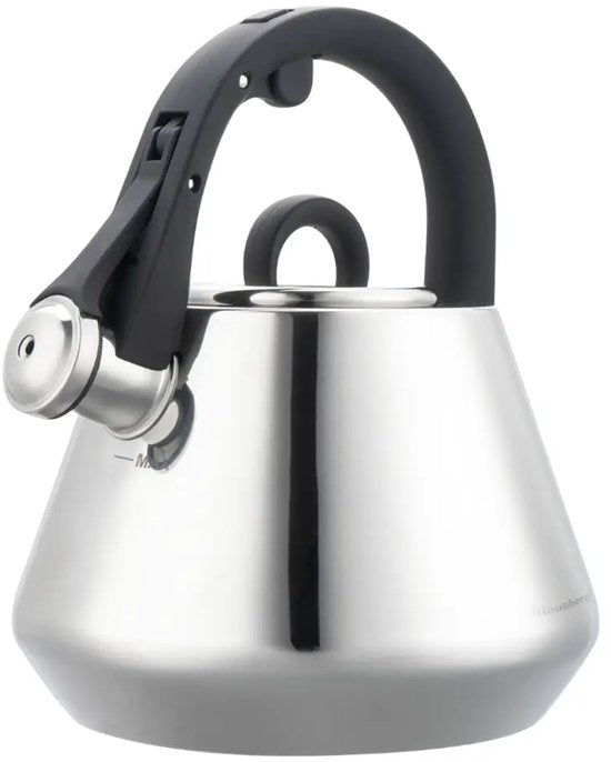Klausberg 7947 - Fluitketel met fluit - 2.5 liter - RVS - zilverkleurig