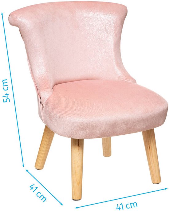 Children's chair 41 x 41 x 54 cm pink